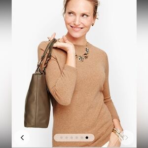 Talbots Cashmere Sweater in Tan